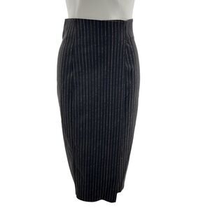 Maria Pinto M2057 Pencil Skirt Women's Pinstriped SZ XS Classic Pin Up Business